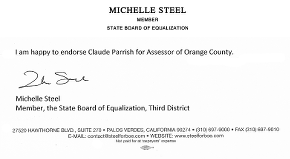 Michelle Steele Letter